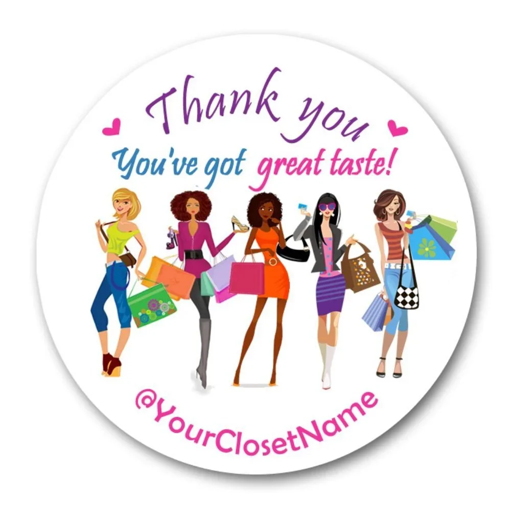 ♥️ 5x25 / 60 Thank you Stickers